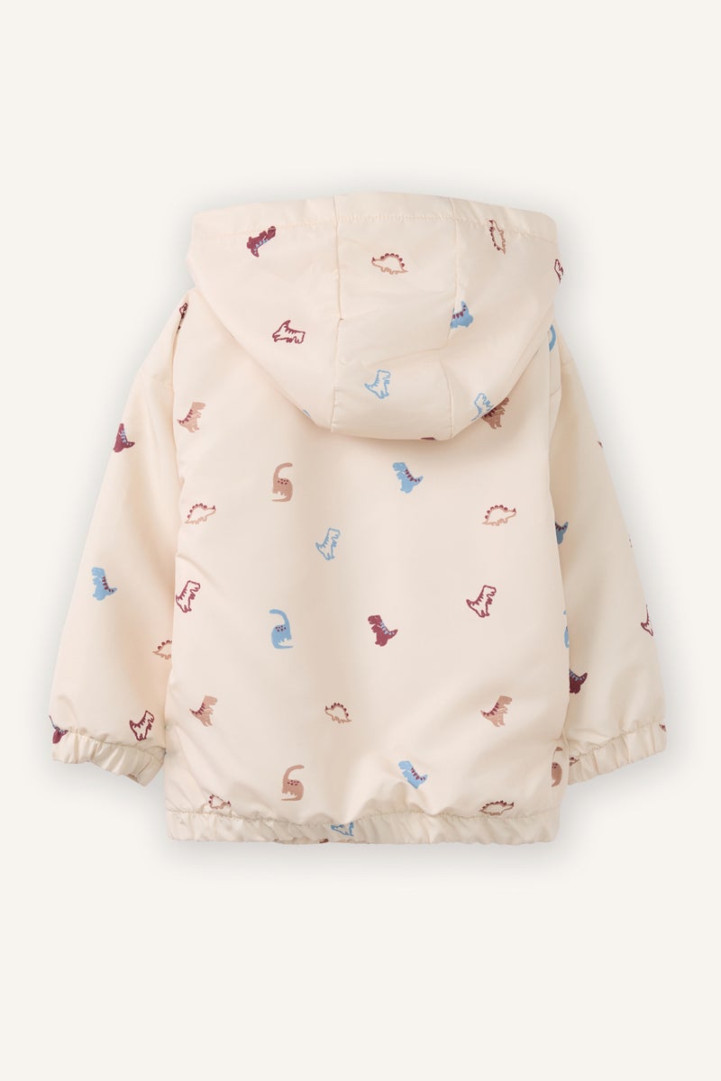 ديفاكتو جاكيت مطر اولادي وتر بروف وطبعة ديناصور - Image 3